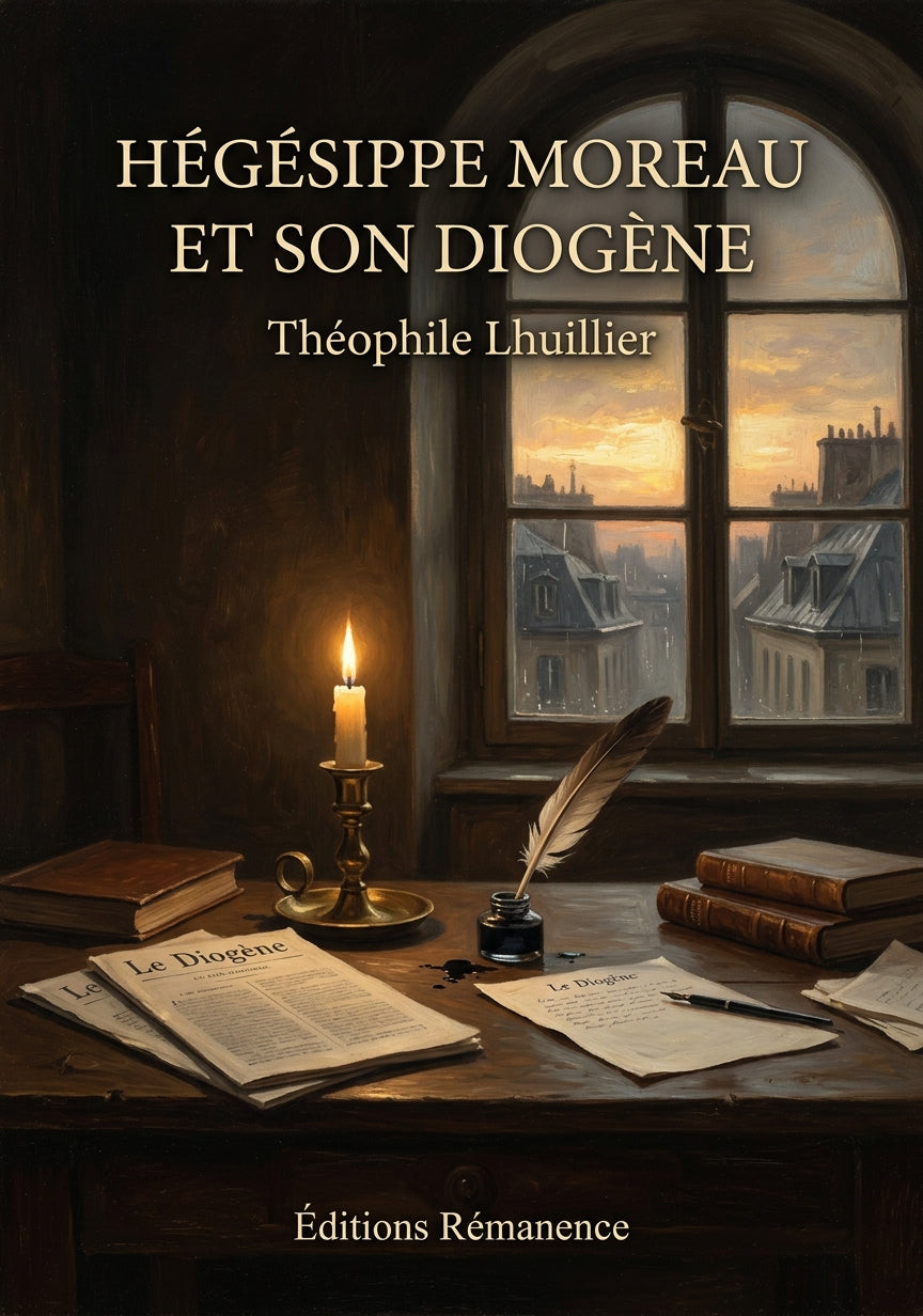 Livre Hégésippe Moreau et son Diogène par Théophile Lhuillier - Couverture - Editions Remanence