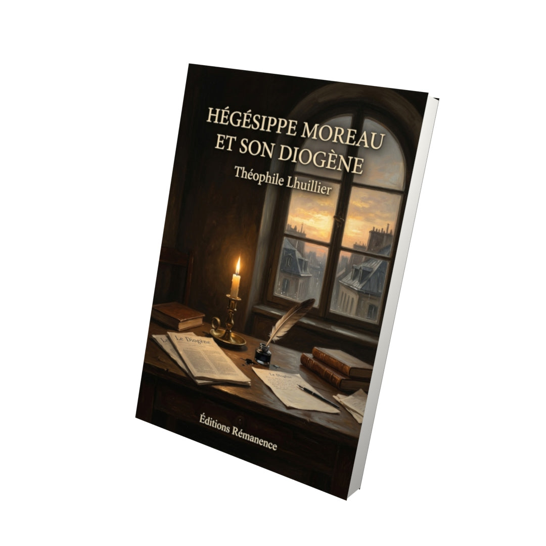 Livre Hégésippe Moreau et son Diogène par Théophile Lhuillier - Vue 3D - Editions Remanence