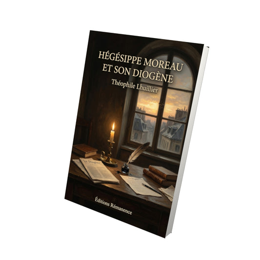 Livre Hégésippe Moreau et son Diogène par Théophile Lhuillier - Vue 3D - Editions Remanence