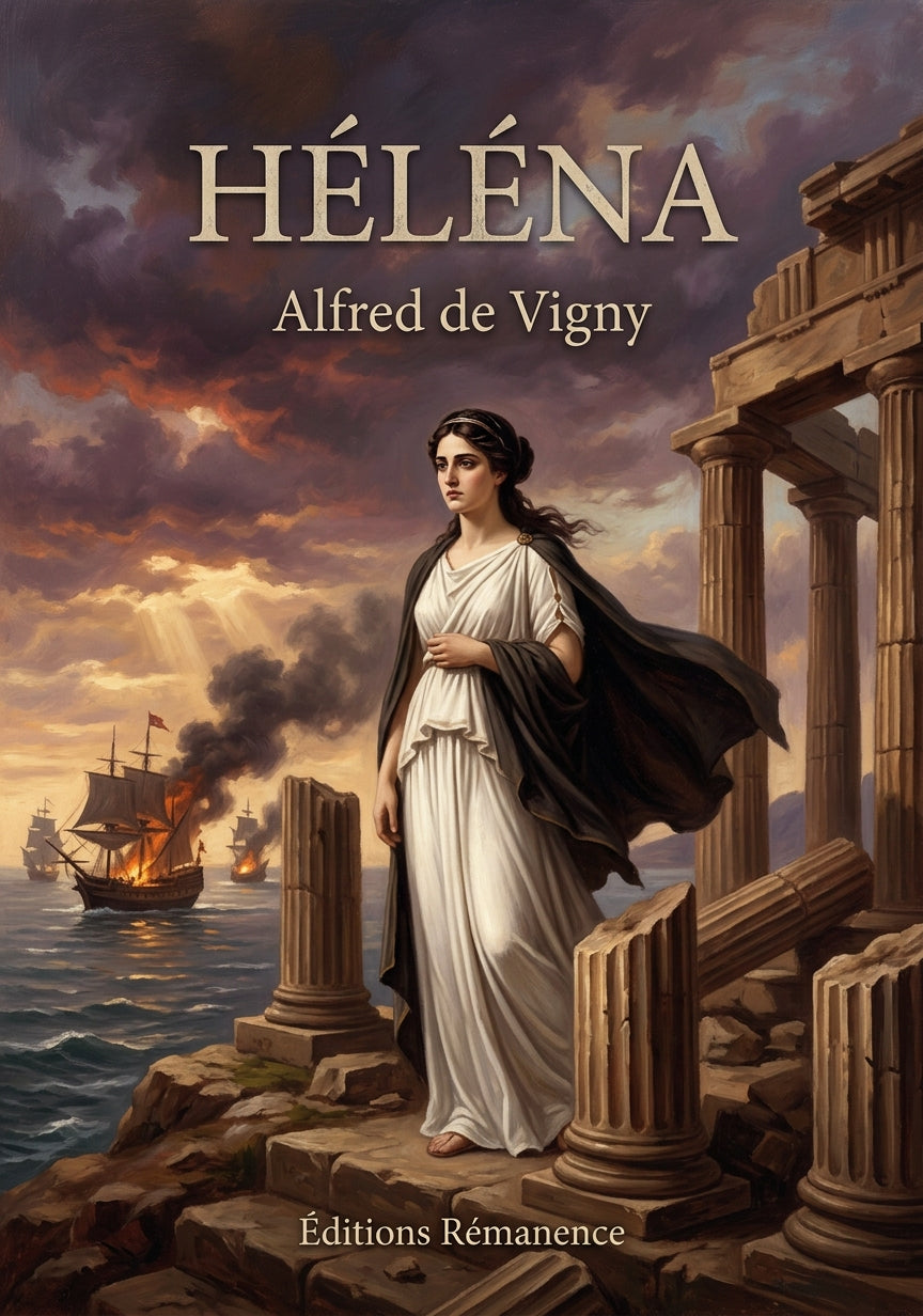 Livre Héléna par Alfred de Vigny - Couverture - Editions Remanence