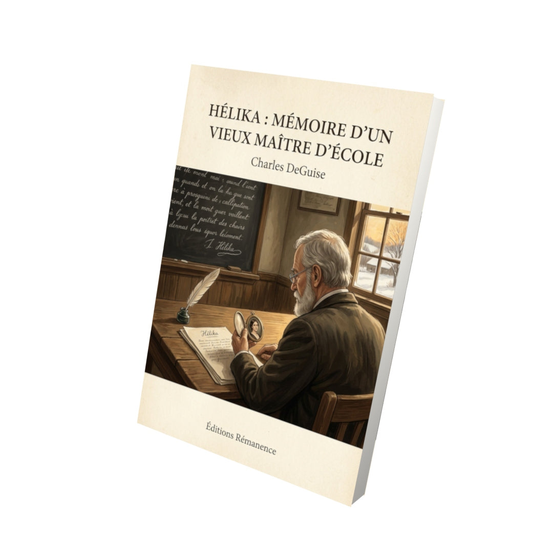 Livre Hélika : Mémoire d'un vieux maître d'école - Charles DeGuise - Vue 3D - Editions Remanence