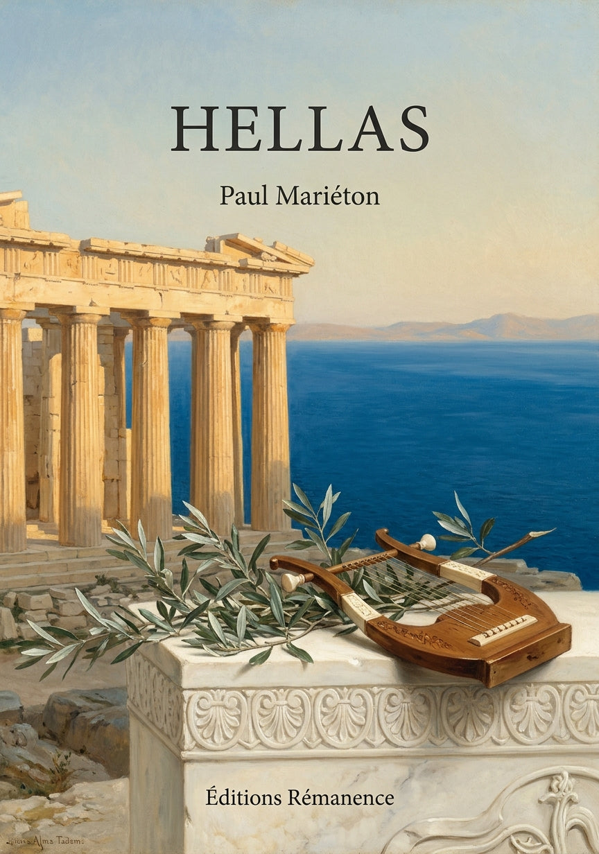 Livre Hellas par Paul Mariéton - Couverture - Editions Remanence