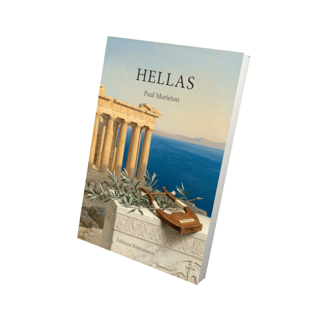 Livre Hellas par Paul Mariéton - Vue 3D - Editions Remanence