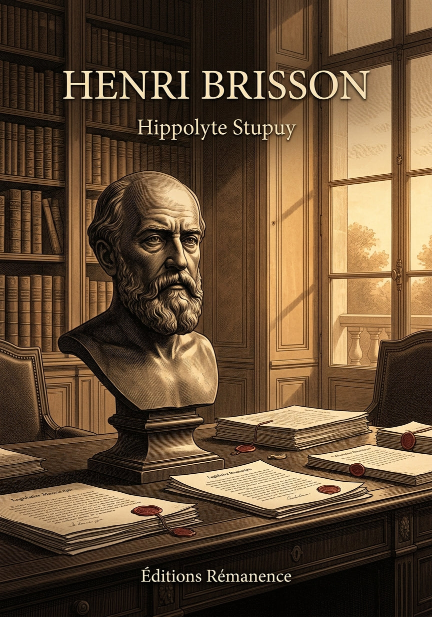 Livre Henri Brisson par Hippolyte Stupuy - Couverture - Editions Remanence