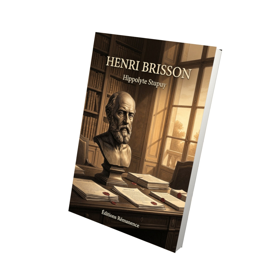Livre Henri Brisson par Hippolyte Stupuy - Vue 3D - Editions Remanence