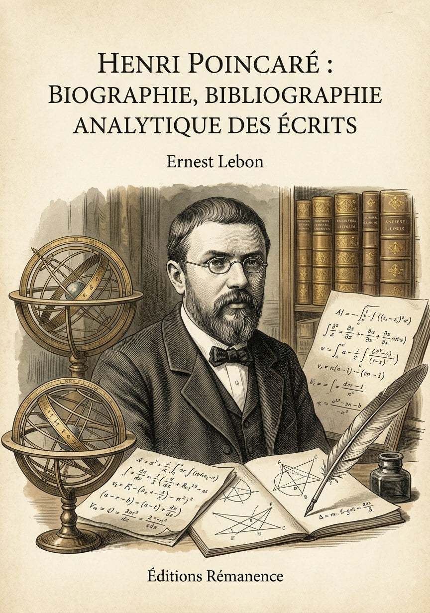 Henri Poincaré : Biographie, Bibliographie Analytique des Écrits - Ernest Lebon (Couverture)
