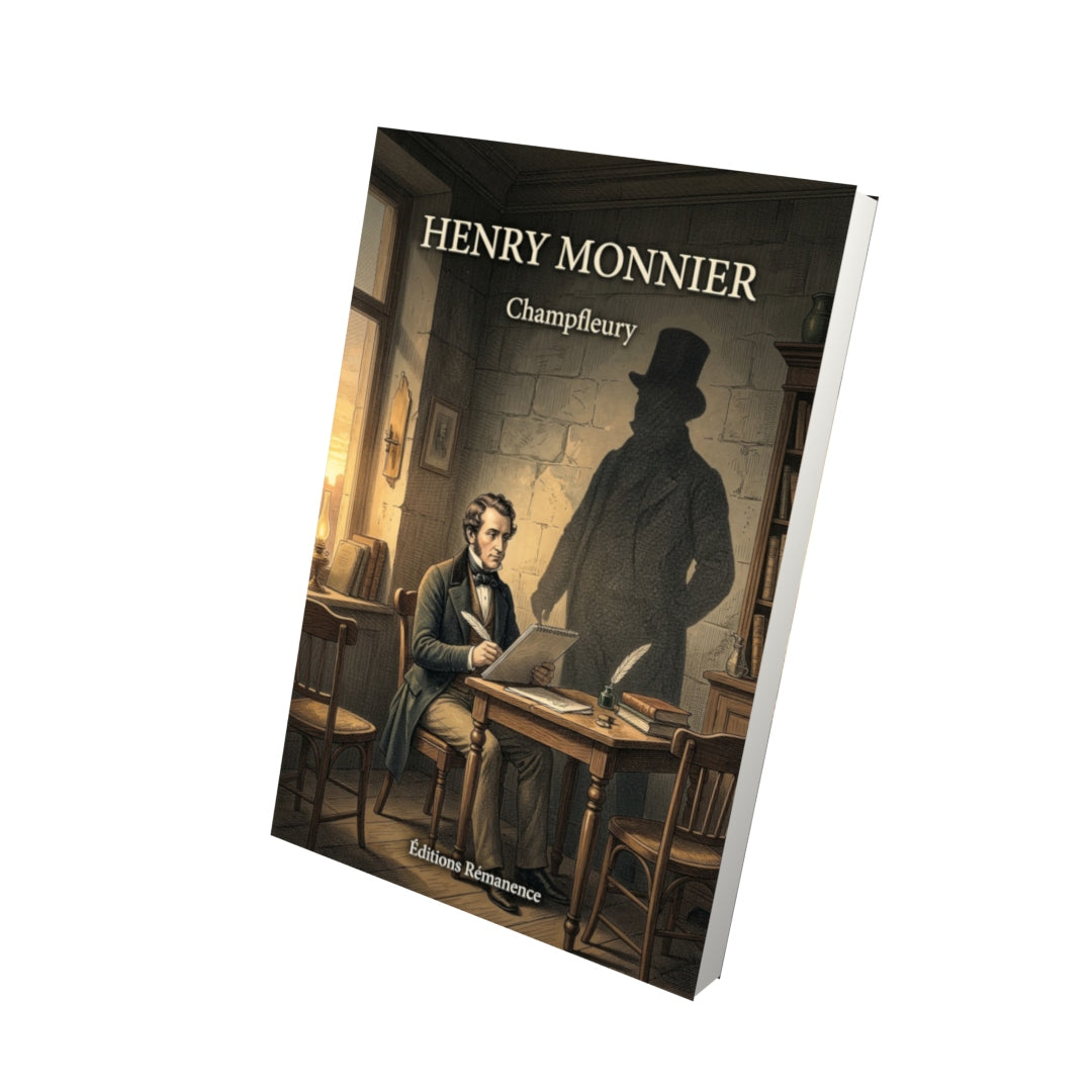 Livre Henry Monnier par Champfleury - Vue 3D - Editions Remanence