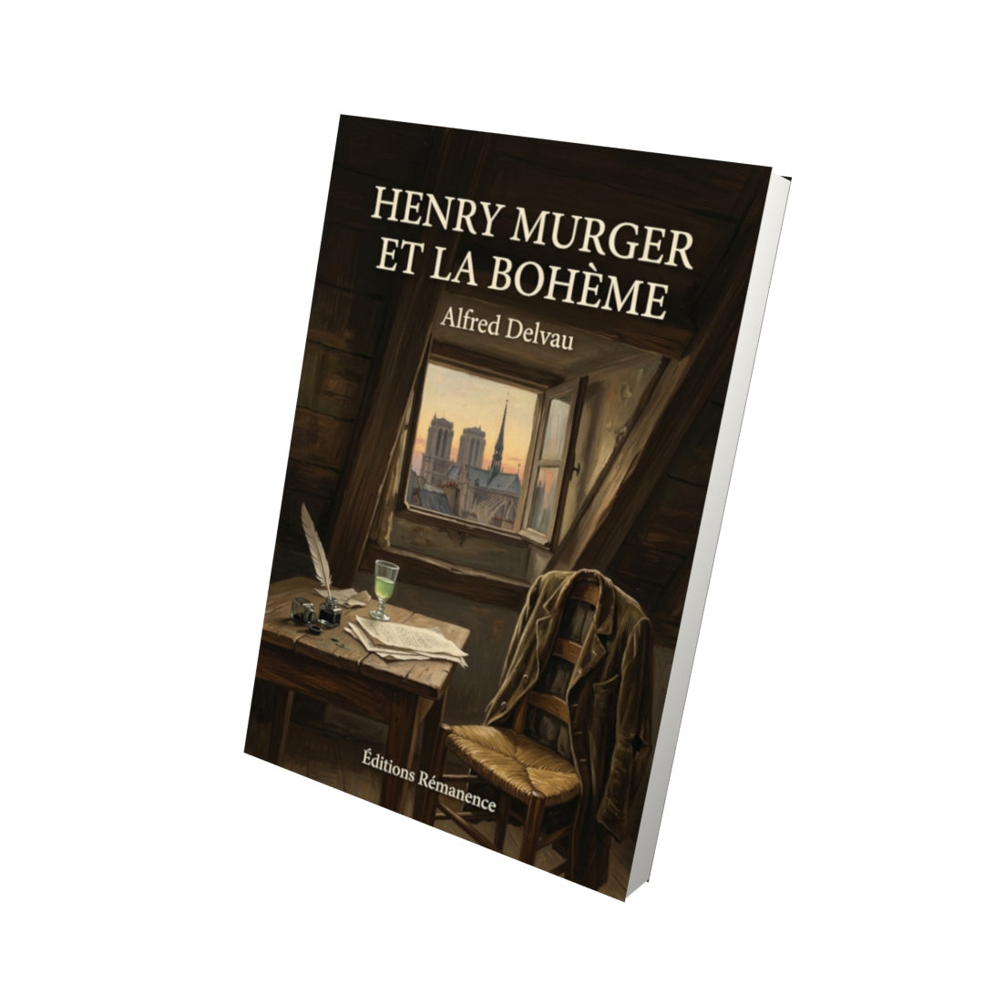 Livre Henry Murger et la Bohème par Alfred Delvau - Vue 3D - Editions Remanence