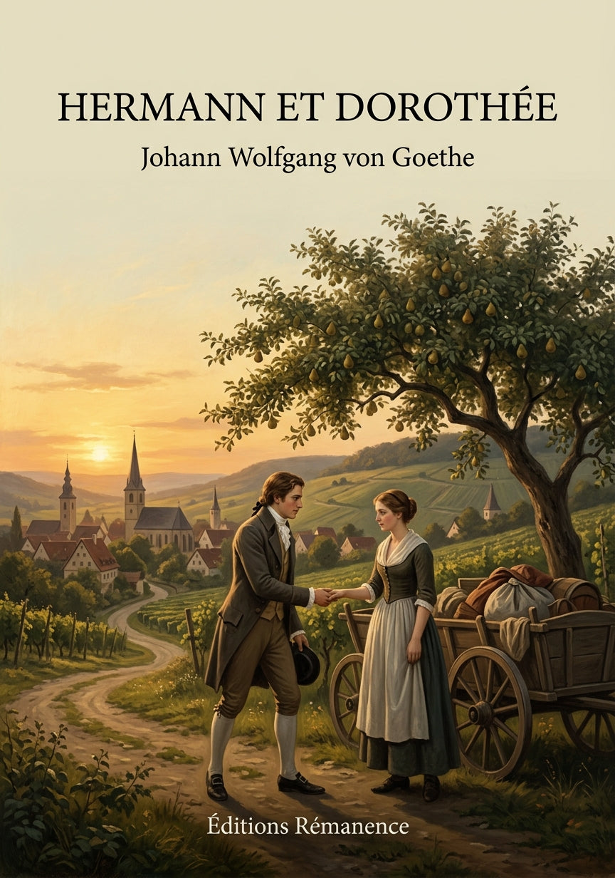 Livre Hermann et Dorothée par Johann Wolfgang von Goethe - Couverture - Editions Remanence