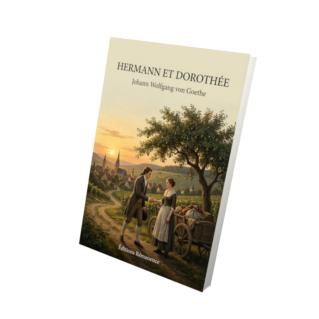 Livre Hermann et Dorothée par Johann Wolfgang von Goethe - Vue 3D - Editions Remanence