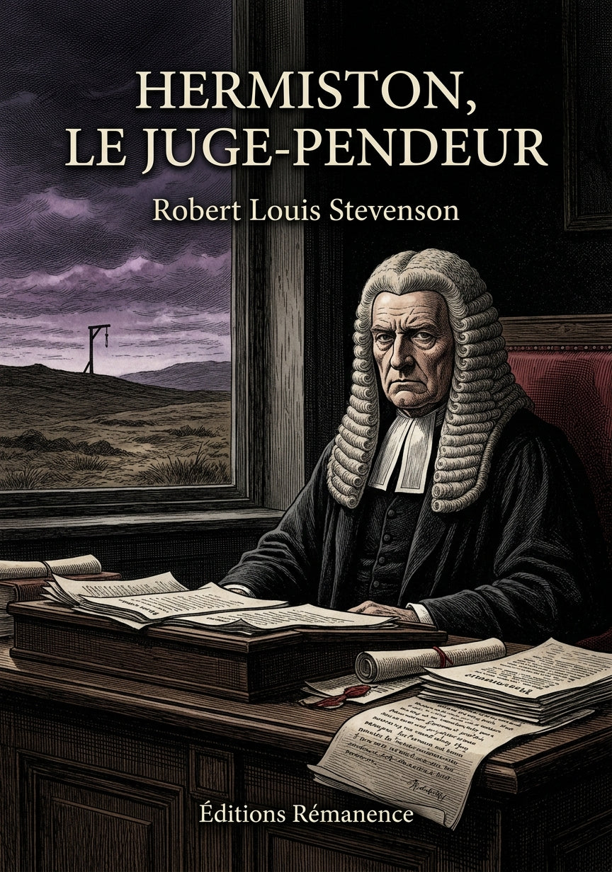 Livre Hermiston, le juge-pendeur par Robert Louis Stevenson - Couverture - Editions Remanence