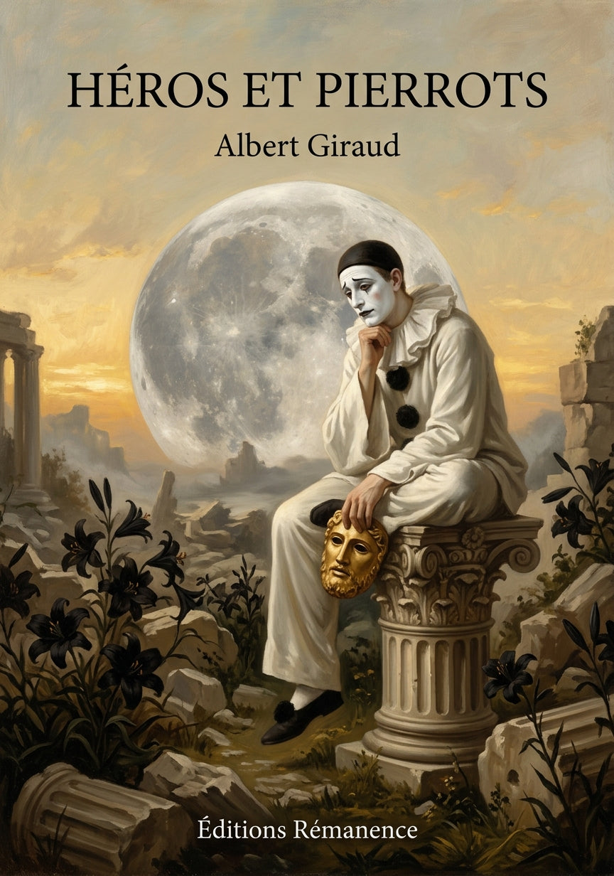 Livre Héros et Pierrots par Albert Giraud - Couverture - Editions Remanence