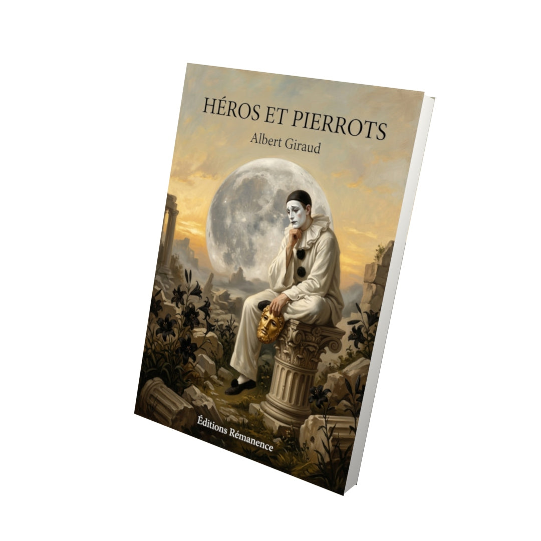 Livre Héros et Pierrots par Albert Giraud - Vue 3D - Editions Remanence
