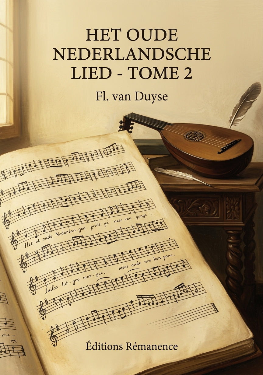 Livre Het oude nederlandsche lied - Tome 2 par Fl. van Duyse - Couverture - Editions Remanence