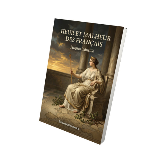 Livre Heur et malheur des Français par Jacques Bainville - Vue 3D - Editions Remanence