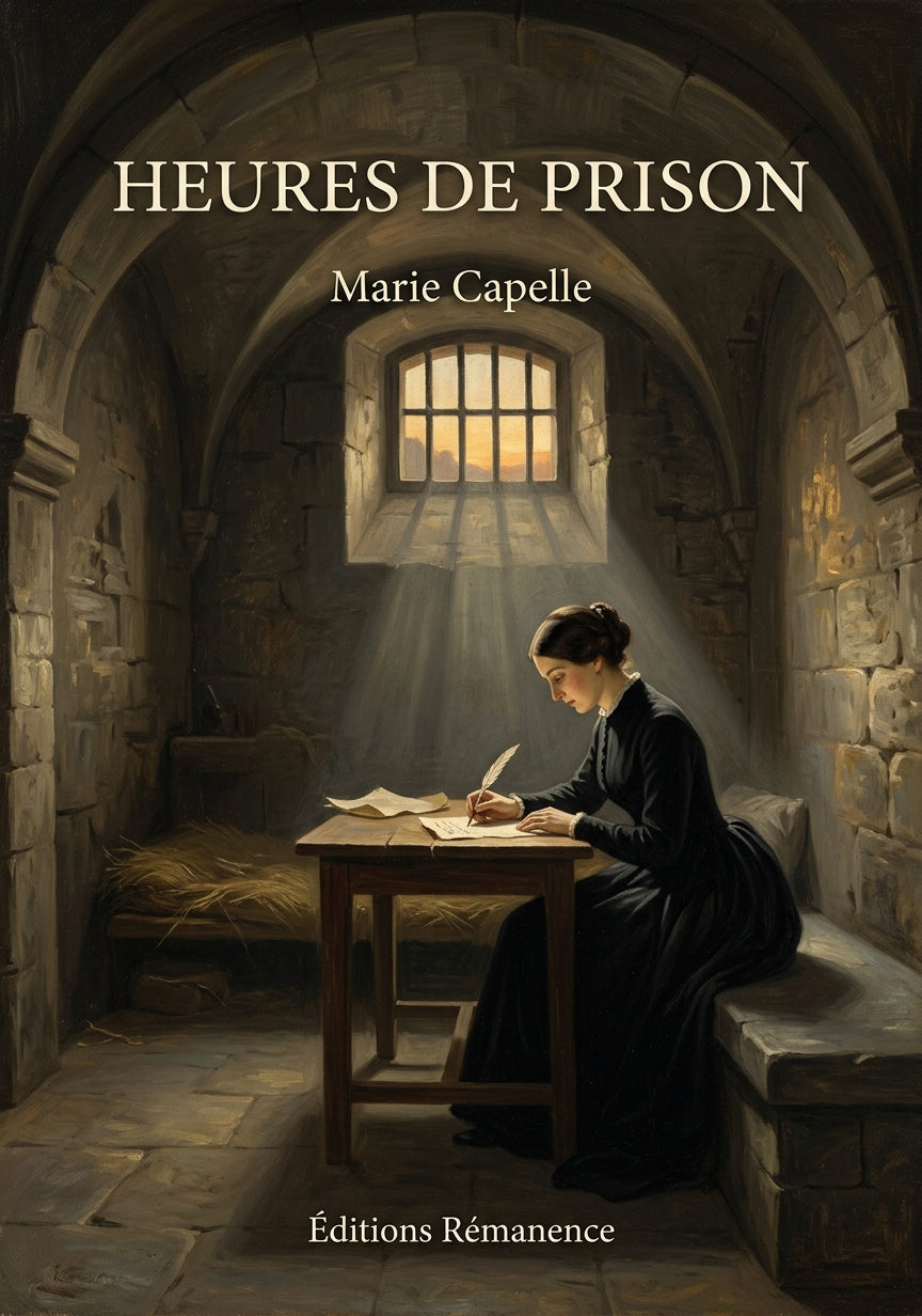 Livre Heures de prison par Marie Capelle - Couverture - Editions Remanence