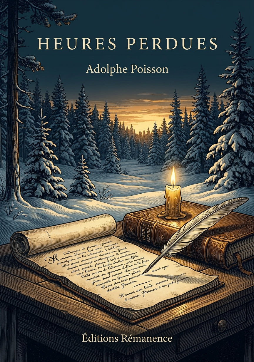 Livre Heures perdues par Adolphe Poisson - Couverture - Editions Remanence