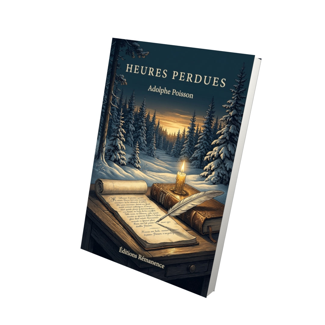 Livre Heures perdues par Adolphe Poisson - Vue 3D - Editions Remanence