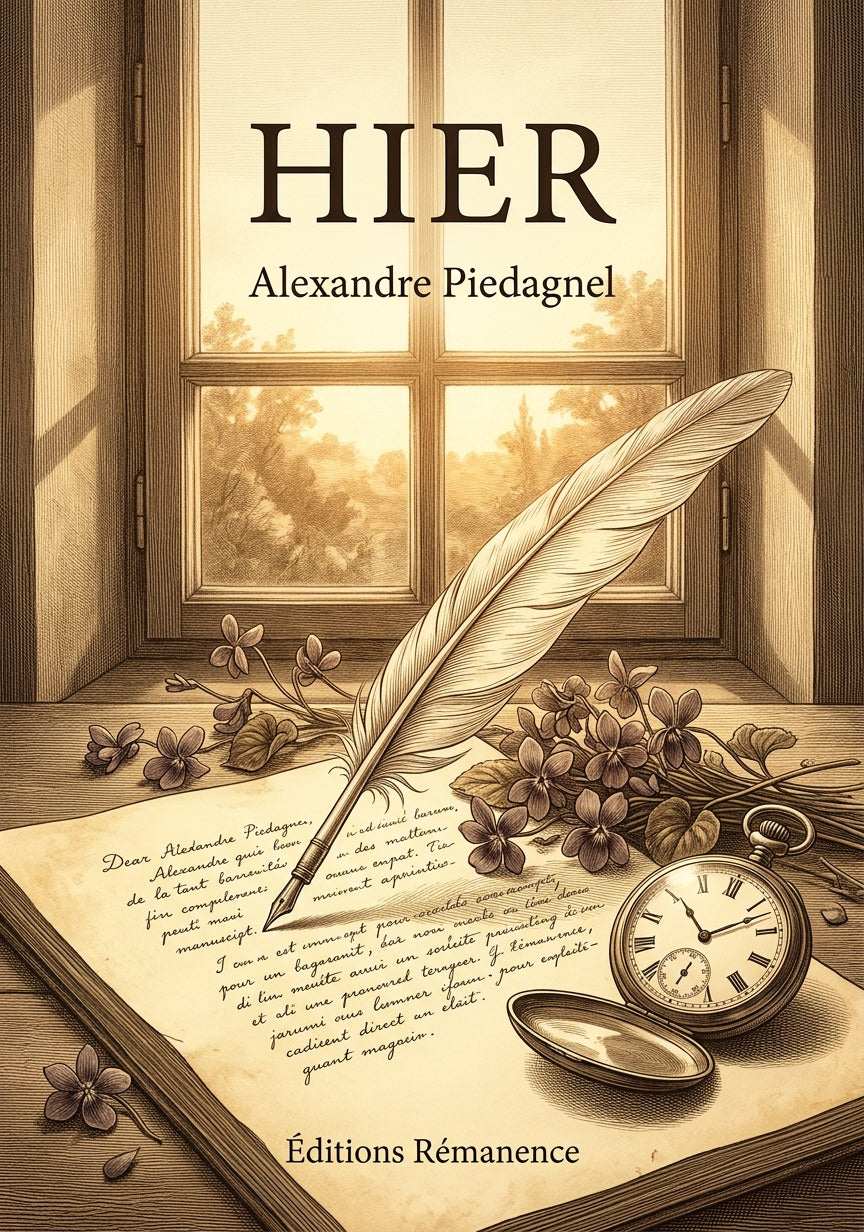 Livre Hier par Alexandre Piedagnel - Couverture - Editions Remanence