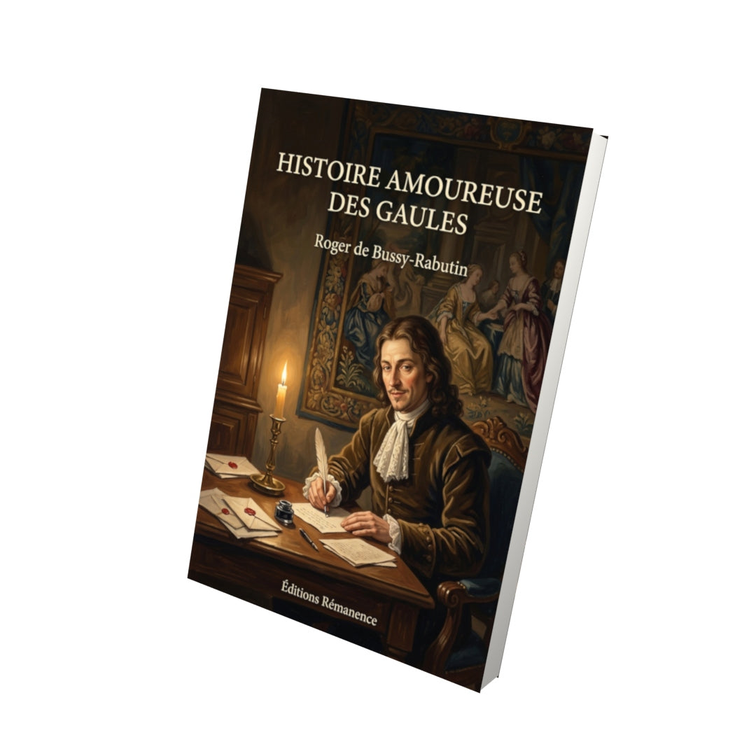 Livre Histoire amoureuse des Gaules par Roger de Bussy-Rabutin - Vue 3D - Editions Remanence