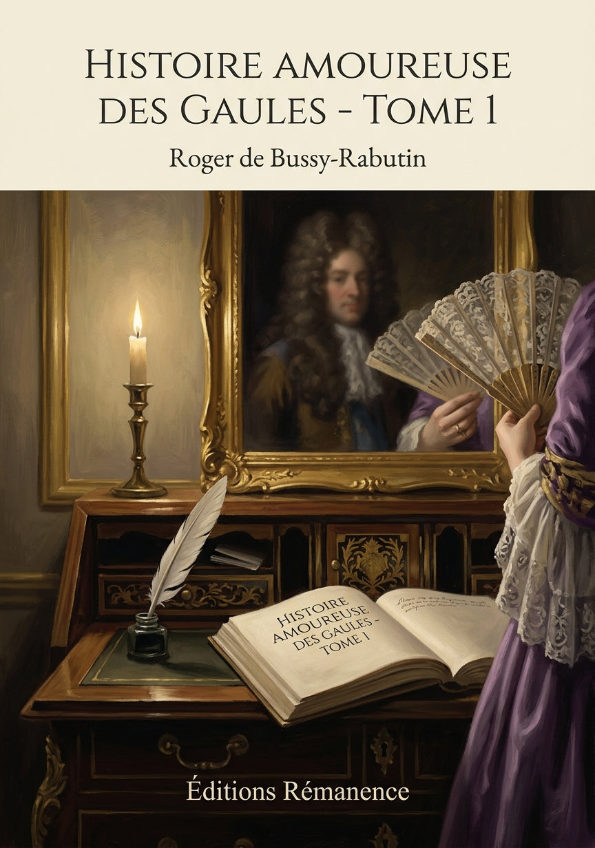 Livre Histoire amoureuse des Gaules - Tome 1 par Roger de Bussy-Rabutin - Couverture - Editions Remanence