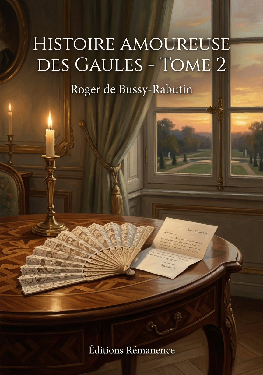 Livre Histoire amoureuse des Gaules - Tome 2 par Roger de Bussy-Rabutin - Couverture - Editions Remanence