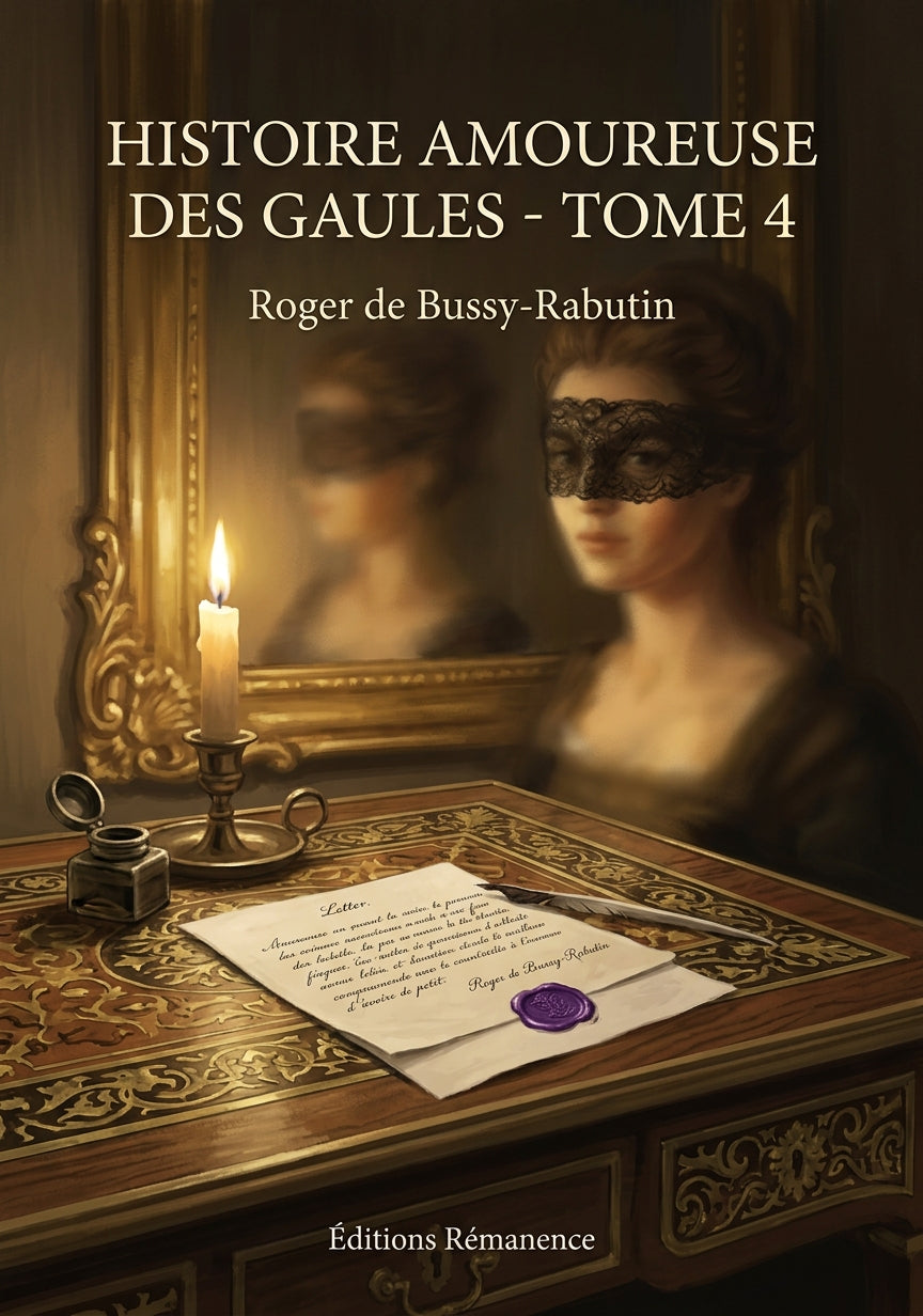 Livre Histoire amoureuse des Gaules - Tome 4 par Roger de Bussy-Rabutin - Couverture - Editions Remanence