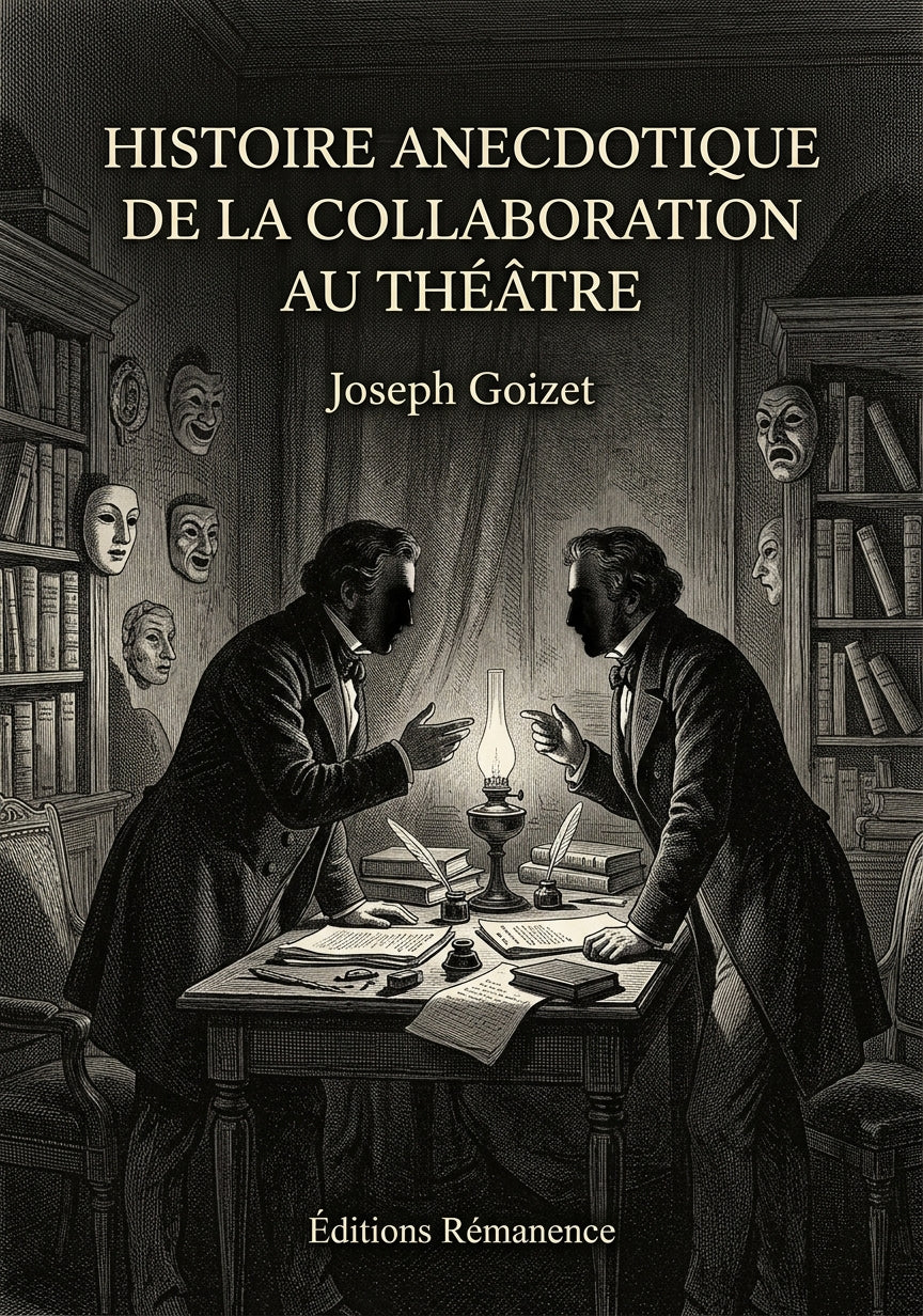 Livre Histoire anecdotique de la collaboration au théâtre par Joseph Goizet - Couverture - Editions Remanence