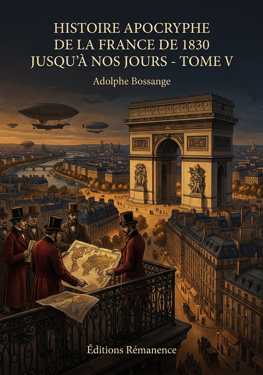 Livre Histoire apocryphe de la France de 1830 jusqu'à nos jours - Tome V par Adolphe Bossange - Couverture - Editions Remanence