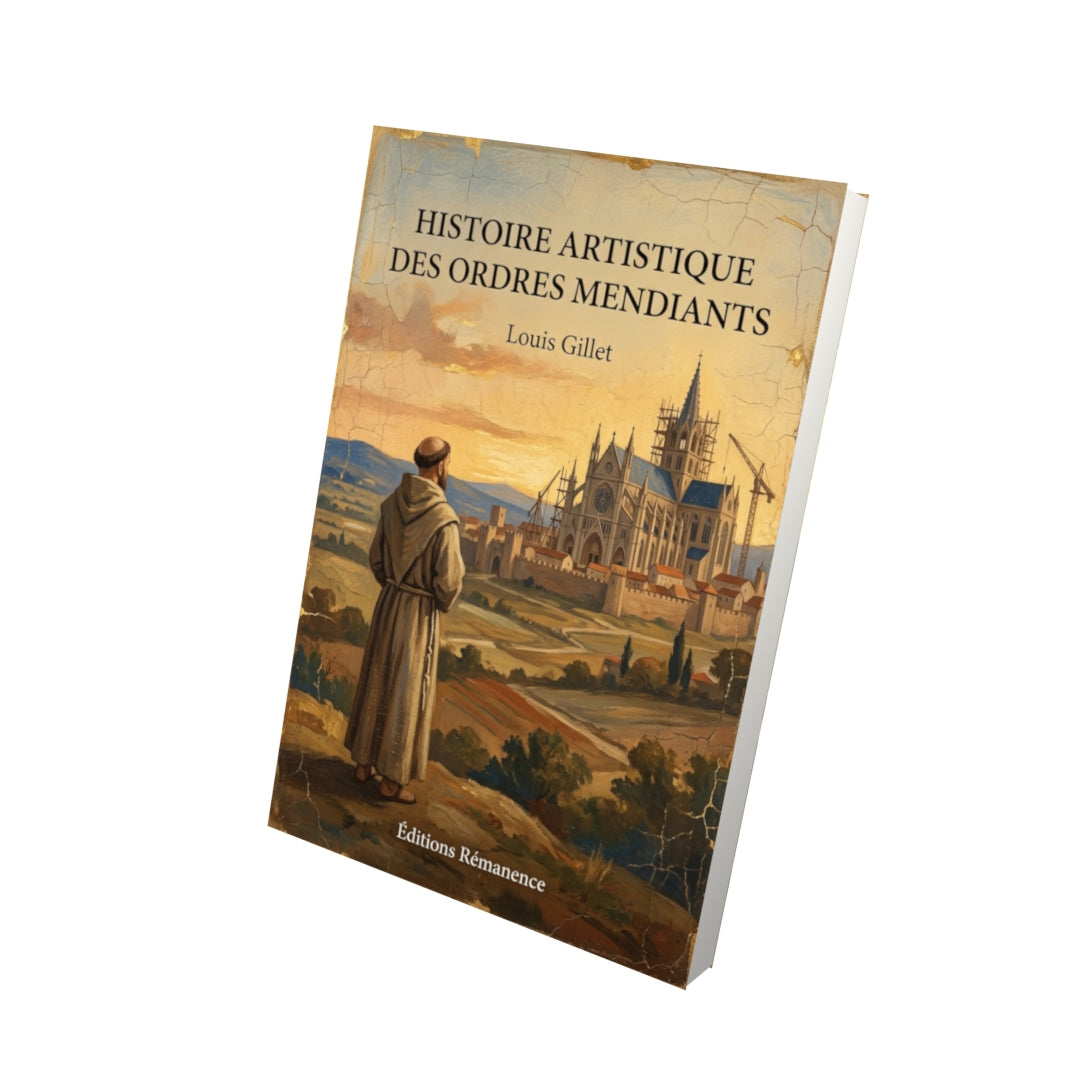 Livre Histoire artistique des ordres mendiants par Louis Gillet - Vue 3D - Editions Remanence