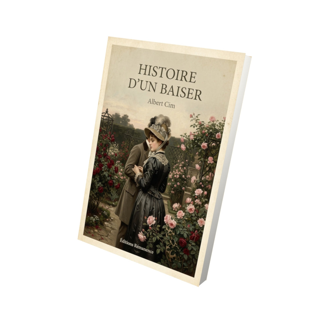 Livre Histoire d'un baiser - Albert Cim - Vue 3D - Editions Remanence