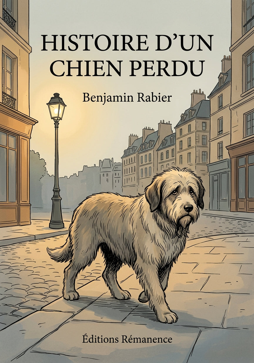 Livre Histoire d'un chien perdu par Benjamin Rabier - Couverture - Editions Remanence
