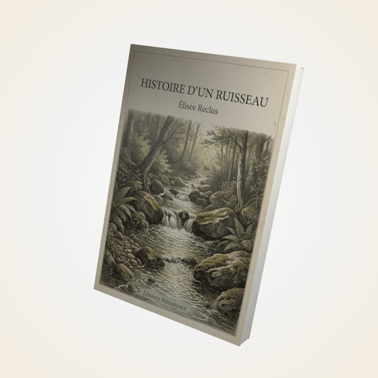 Livre Histoire d'un ruisseau - Élisée Reclus - Couverture 3D
