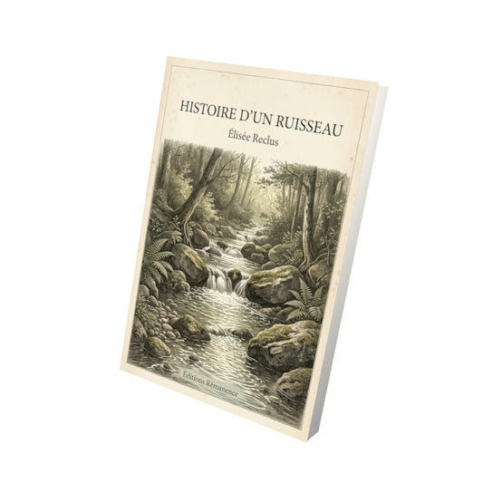 Livre Histoire d'un ruisseau - Élisée Reclus - Vue 3D - Editions Remanence