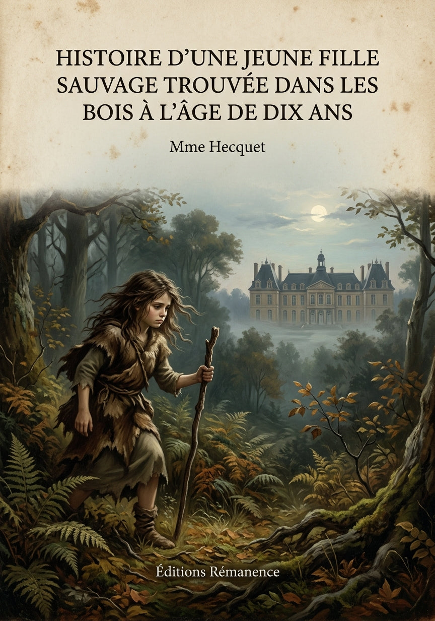 Histoire d'une jeune fille sauvage trouvée dans les bois à l'âge de dix ans - Mme Hecquet (Couverture)