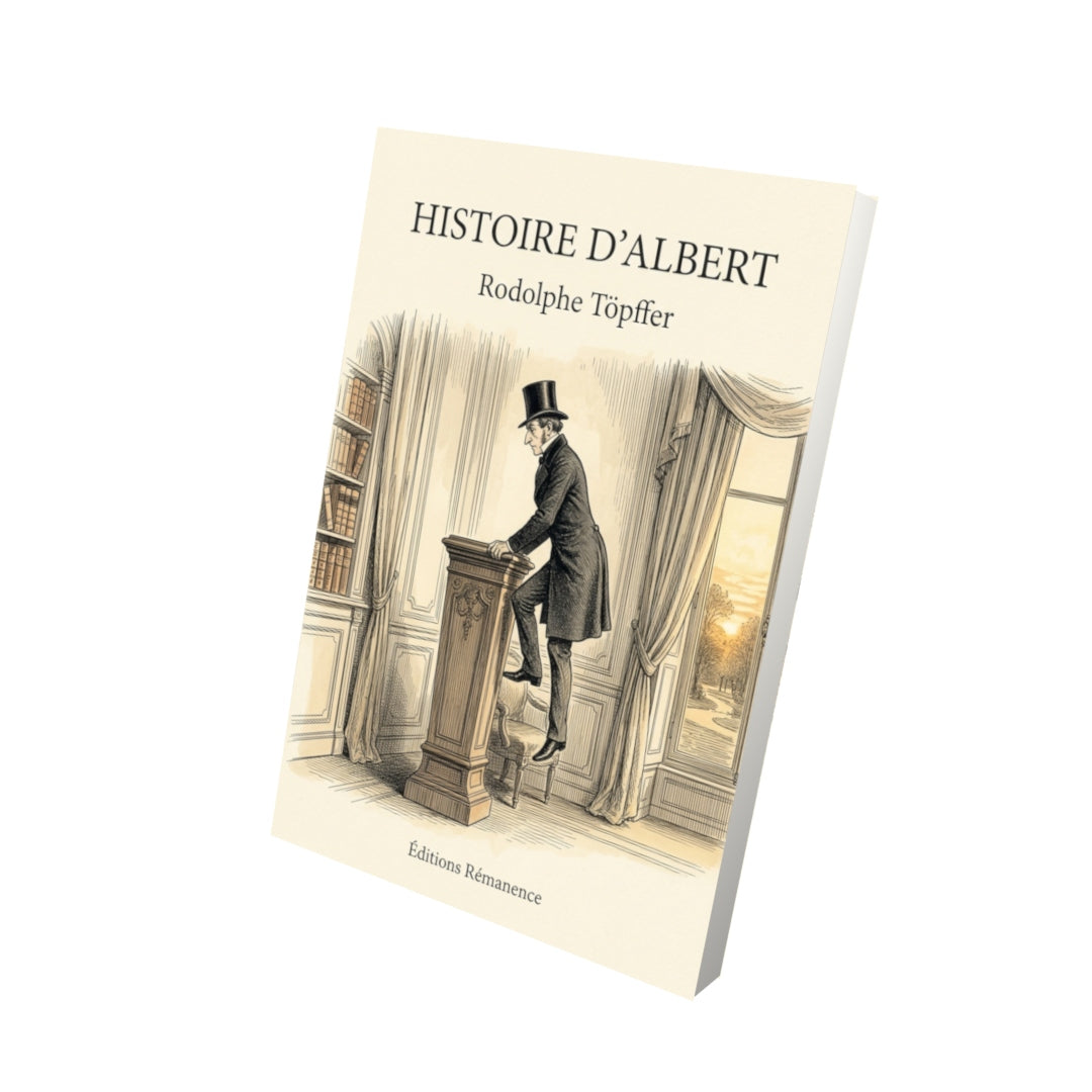 Livre Histoire d’Albert par Rodolphe Töpffer - Vue 3D - Editions Remanence