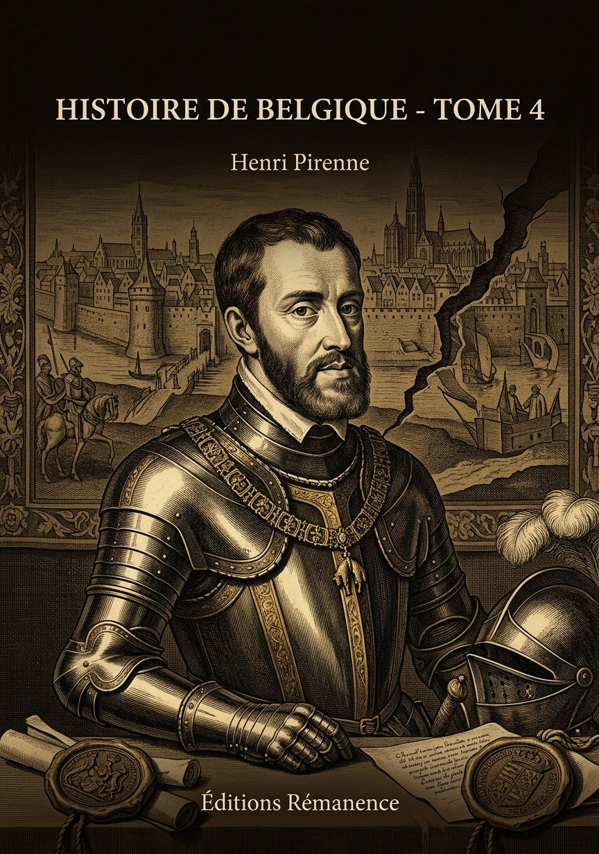 Livre Histoire de Belgique - Tome 4 par Henri Pirenne - Couverture - Editions Remanence