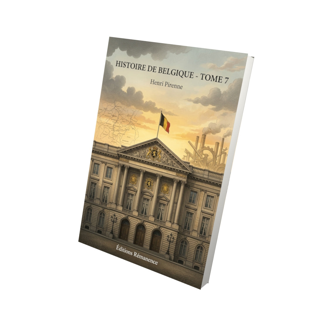 Livre Histoire de Belgique - Tome 7 par Henri Pirenne - Vue 3D - Editions Remanence