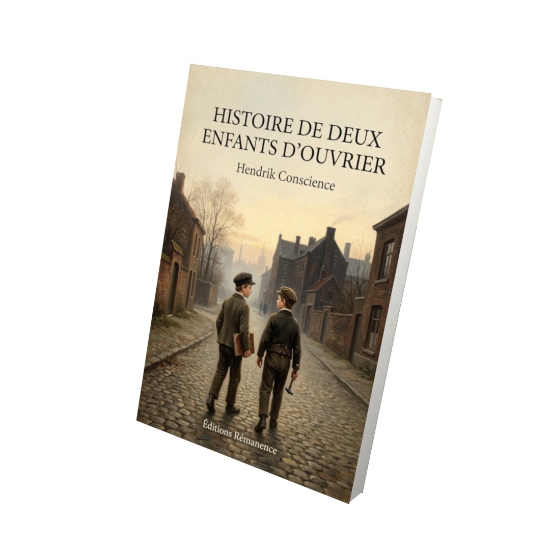 Livre Histoire de deux enfants d'ouvrier - Hendrik Conscience - Vue 3D - Editions Remanence
