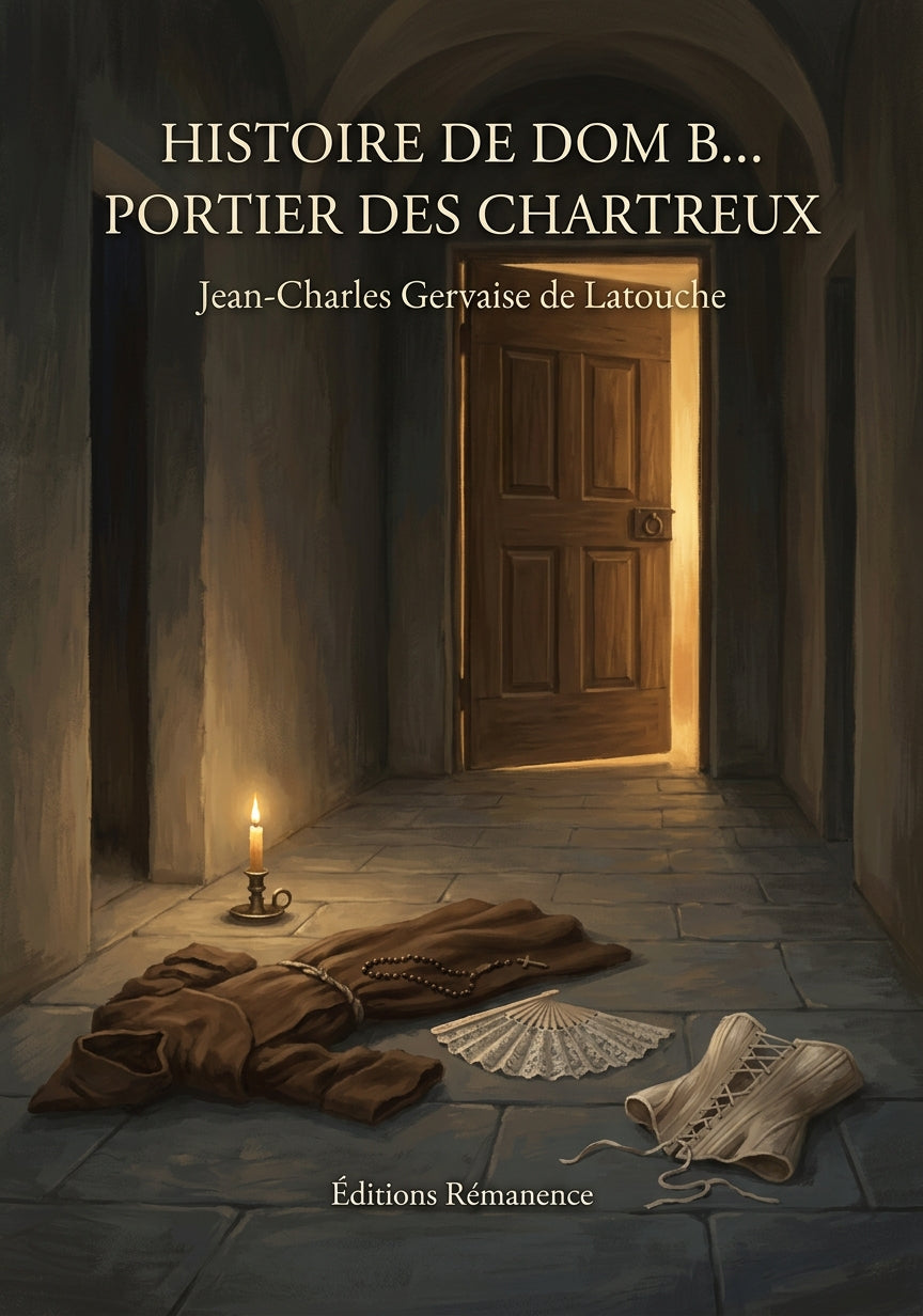 Livre Histoire de dom B… portier des chartreux par Jean-Charles Gervaise de Latouche - Couverture - Editions Remanence