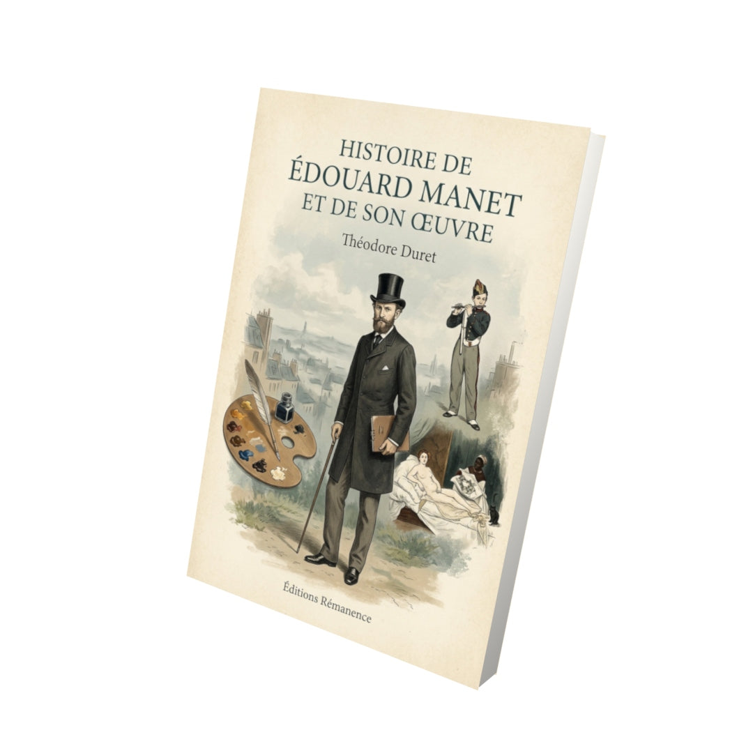 Livre Histoire de Édouard Manet et de son oeuvre - Théodore Duret - Vue 3D - Editions Remanence