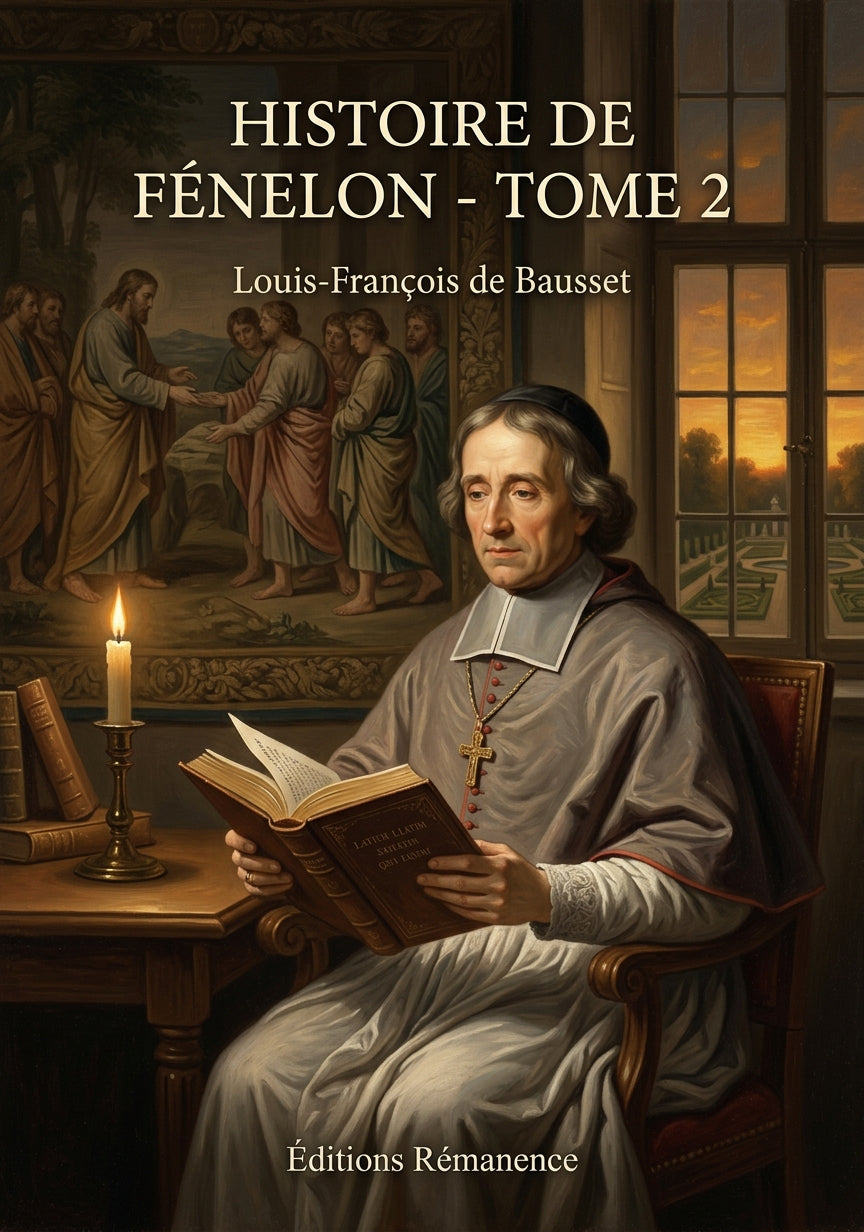 Livre Histoire de Fénelon - Tome 2 par Louis-François de Bausset - Couverture - Editions Remanence