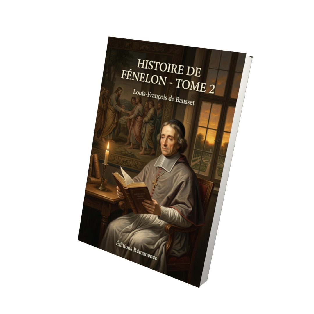 Livre Histoire de Fénelon - Tome 2 par Louis-François de Bausset - Vue 3D - Editions Remanence