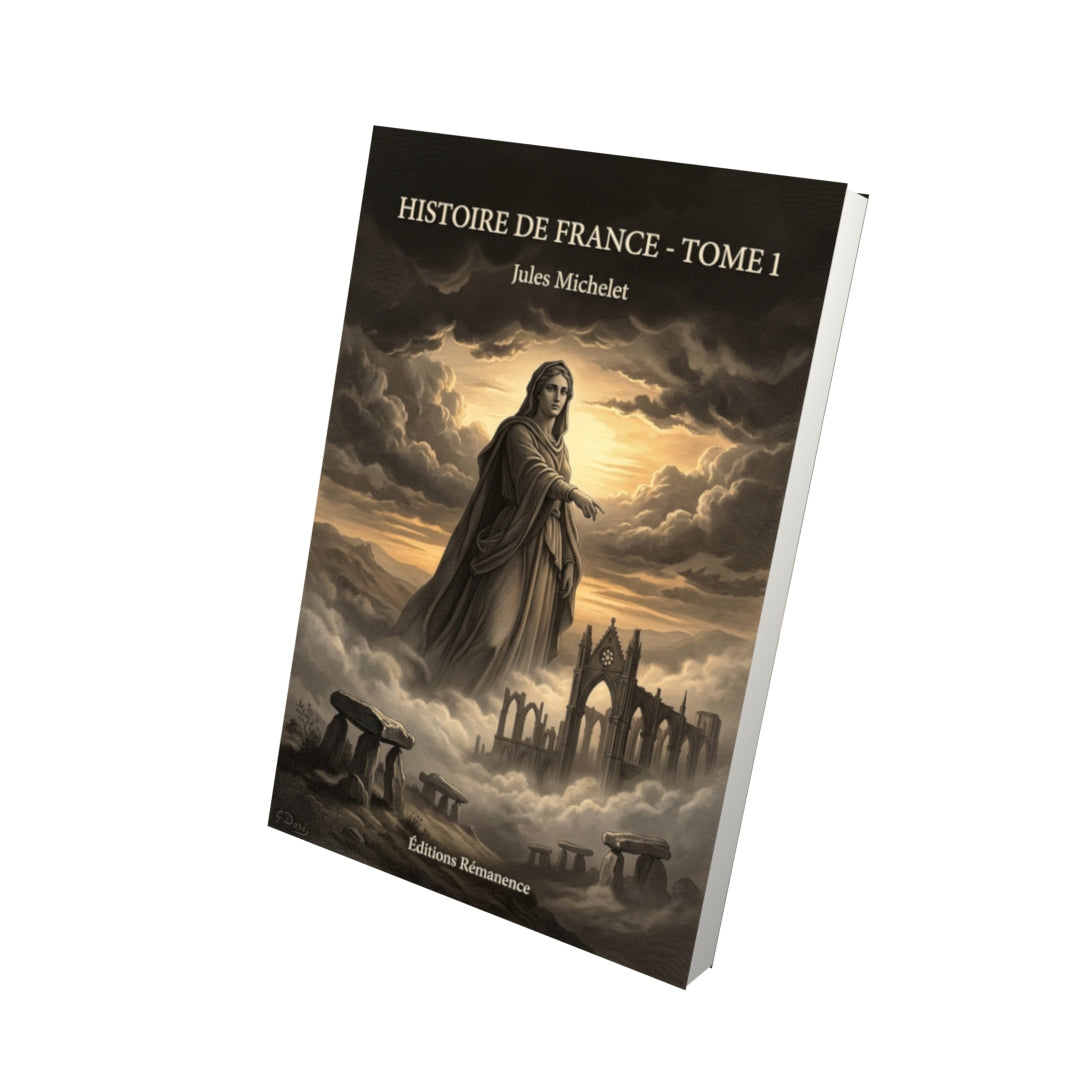 Livre Histoire de France - Tome 1 par Jules Michelet - Vue 3D - Editions Remanence
