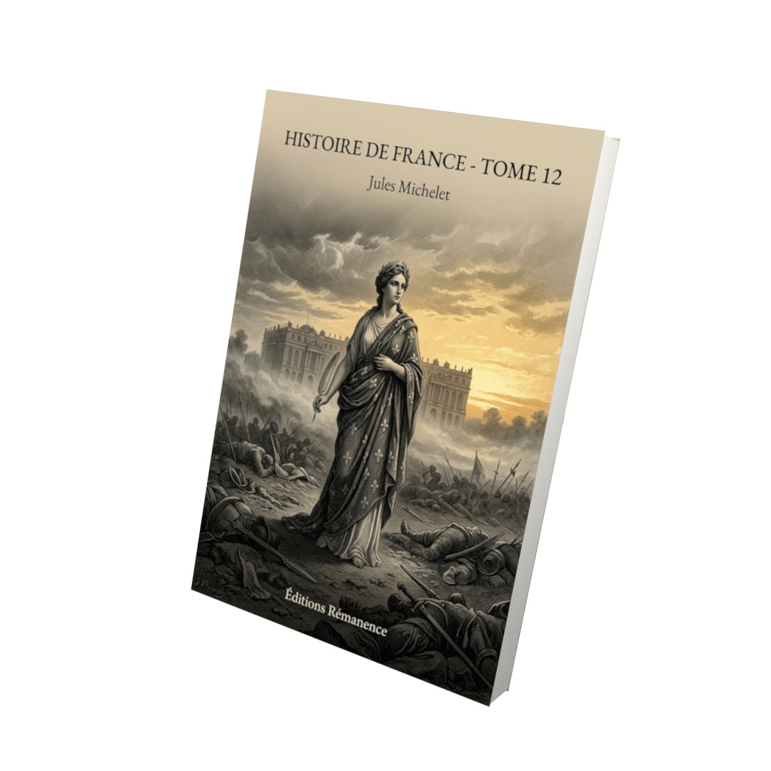 Livre Histoire de France - Tome 12 par Jules Michelet - Vue 3D - Editions Remanence