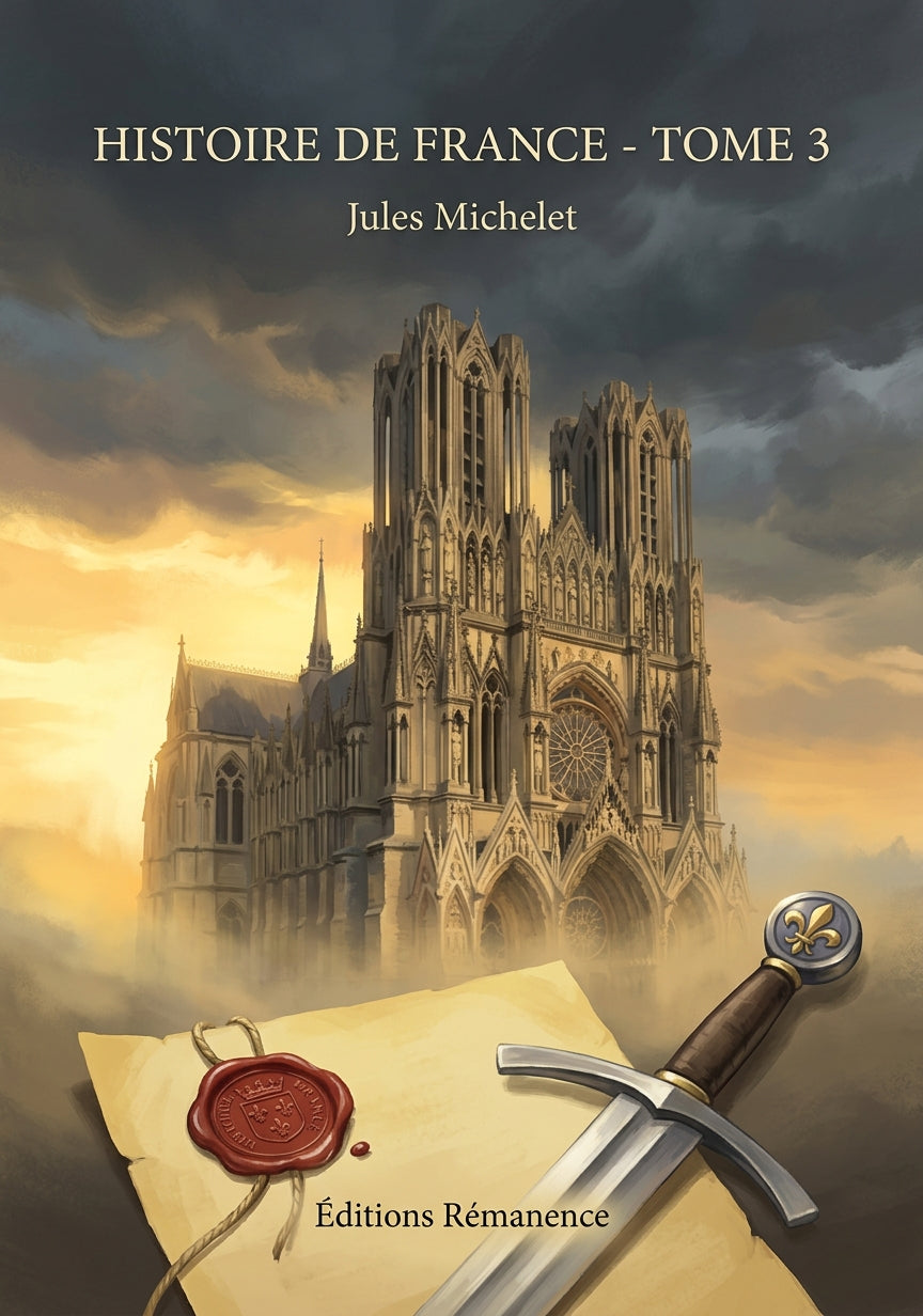 Livre Histoire de France - Tome 3 par Jules Michelet - Couverture - Editions Remanence