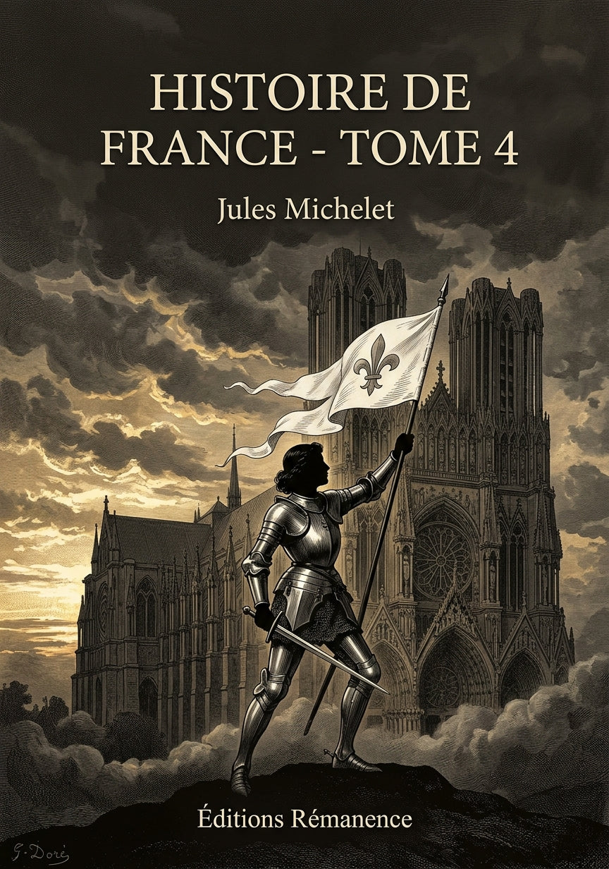 Livre Histoire de France - Tome 4 par Jules Michelet - Couverture - Editions Remanence