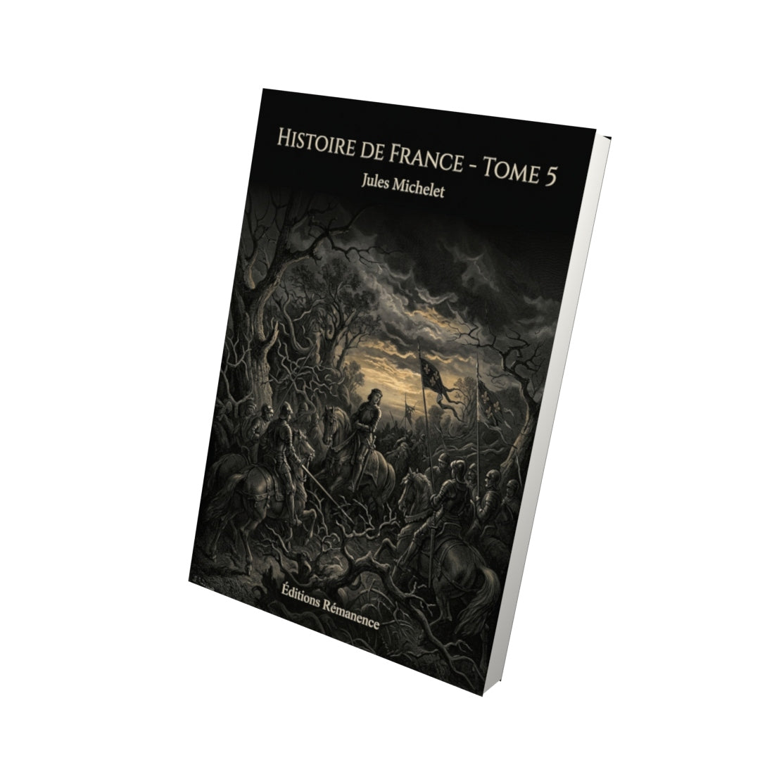 Livre Histoire de France - Tome 5 par Jules Michelet - Vue 3D - Editions Remanence