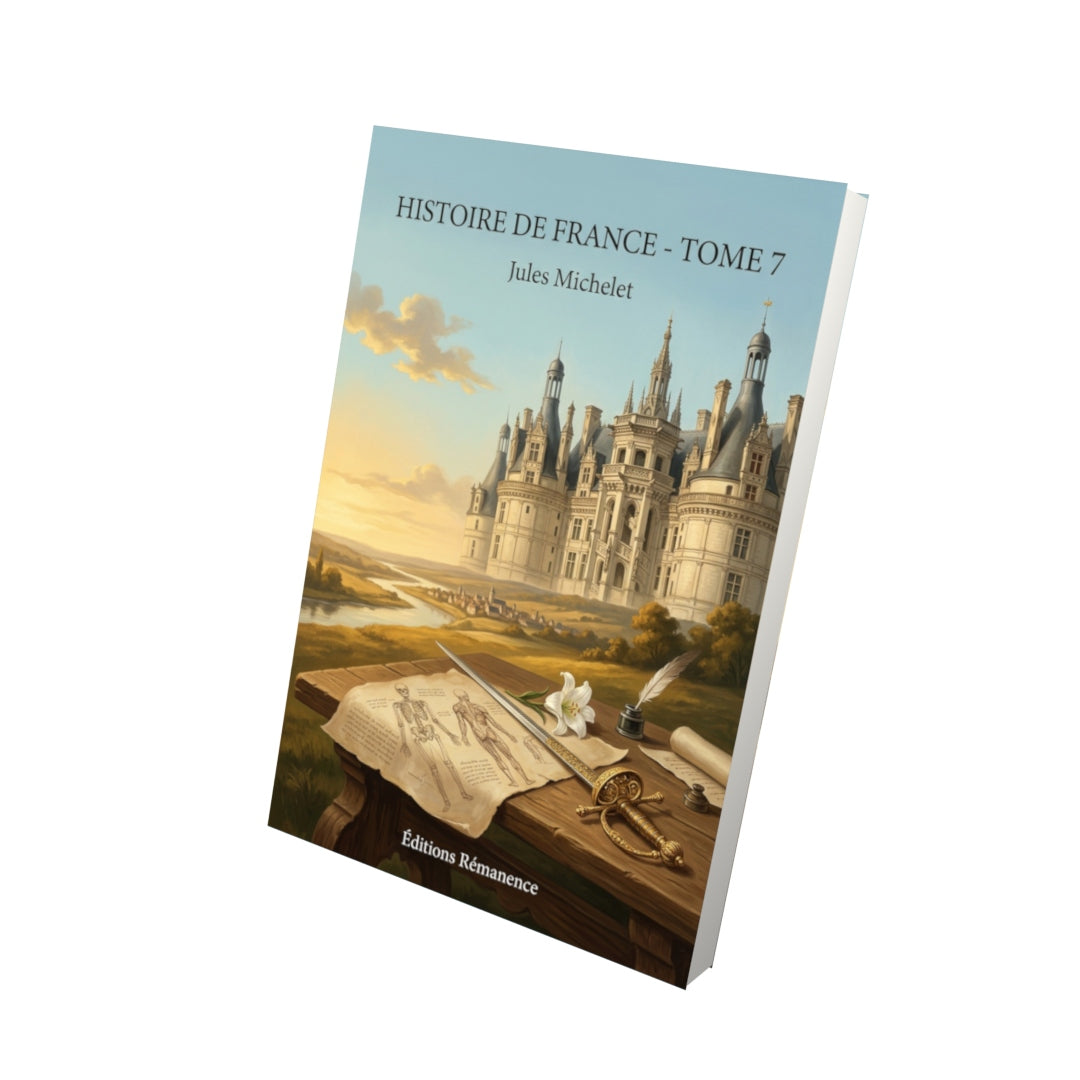Livre Histoire de France - Tome 7 par Jules Michelet - Vue 3D - Editions Remanence