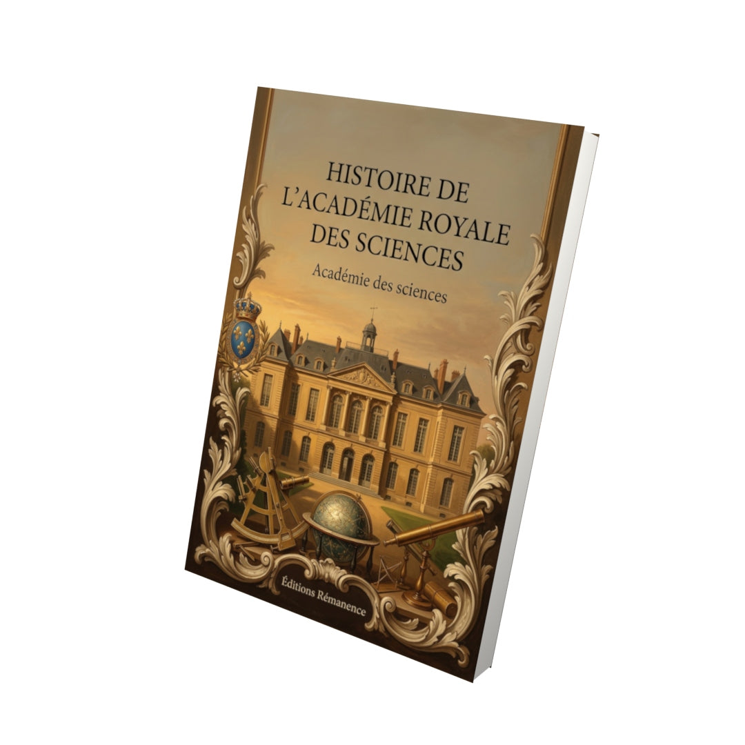 Livre Histoire de l'Académie royale des sciences par Académie des sciences - Vue 3D - Editions Remanence